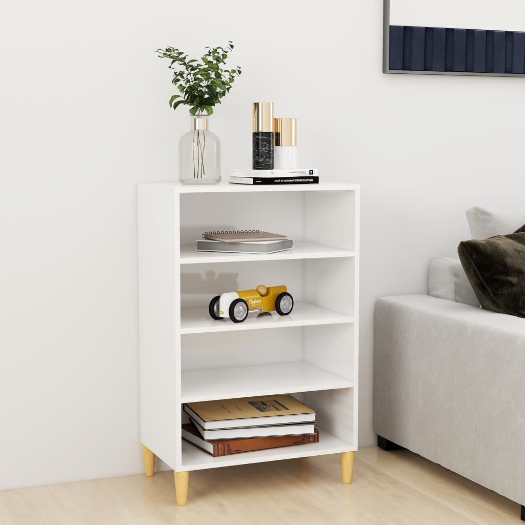 Berkfield Sideboard High Gloss White 57x35x90 cm Engineered Wood