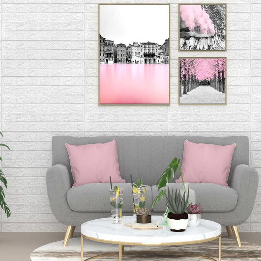 Berkfield 3D Wallpaper Bricks Self-adhesive 10 pcs White