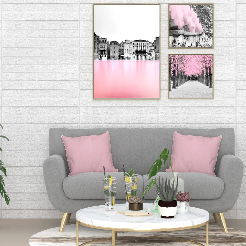 Berkfield 3D Wallpaper Bricks Self-adhesive 20 pcs White