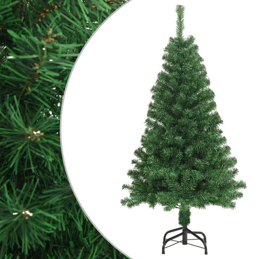 Berkfield Artificial Christmas Tree with Thick Branches Green 120 cm PVC