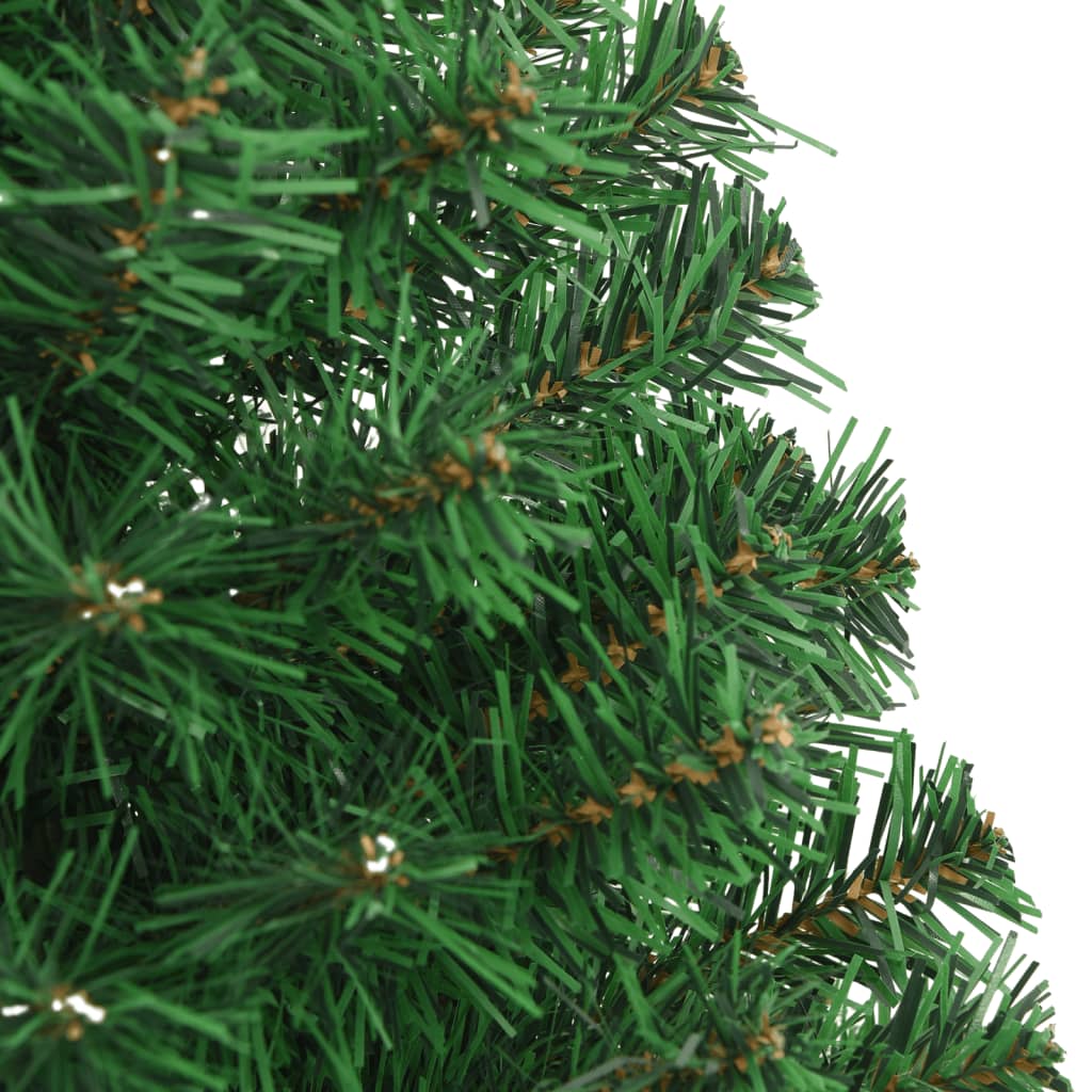 Berkfield Artificial Christmas Tree with Thick Branches Green 120 cm PVC