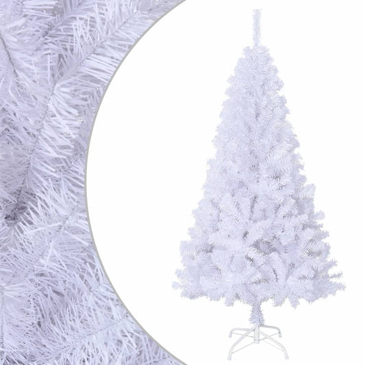 Berkfield Artificial Christmas Tree with Thick Branches White 120 cm PVC