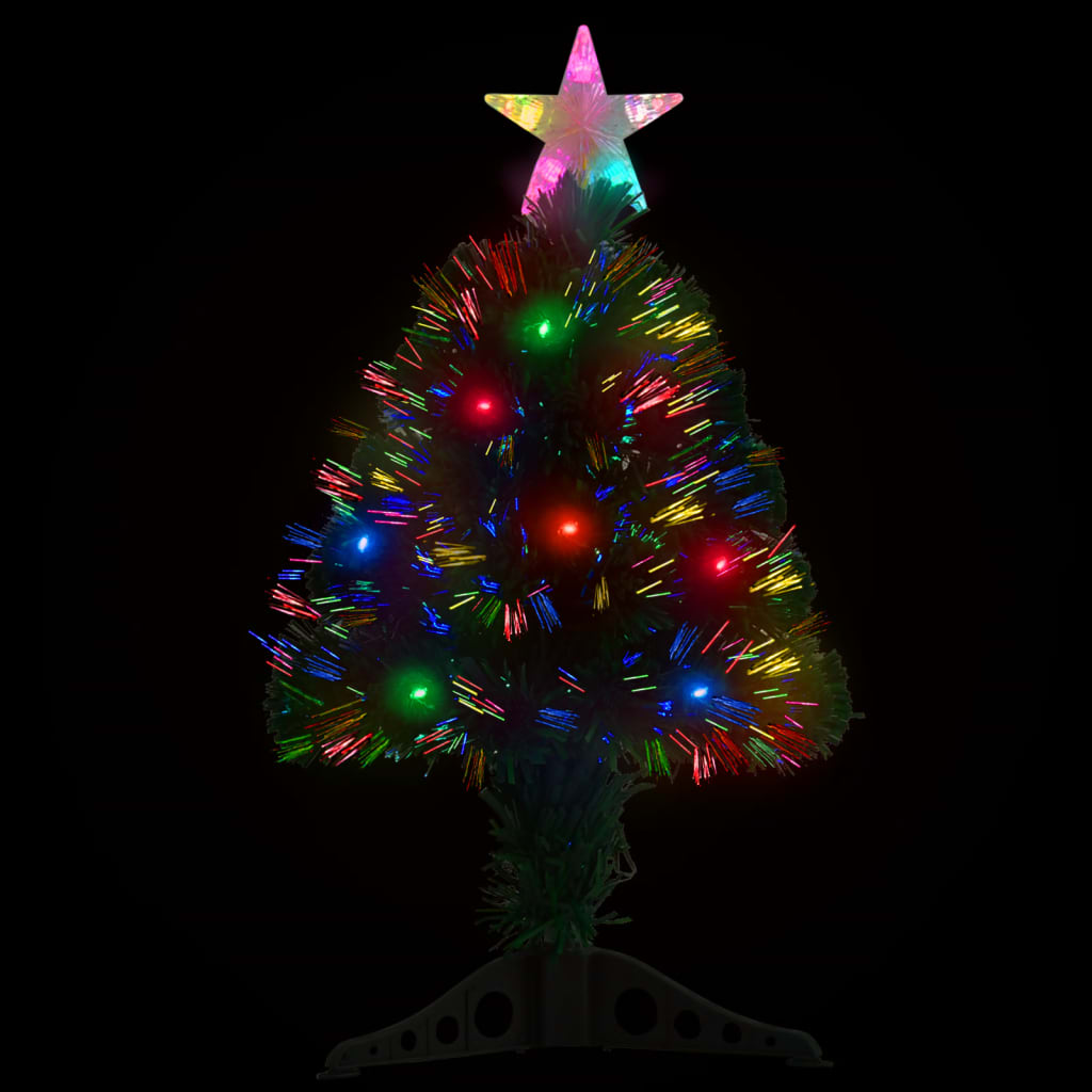 Berkfield Artificial Christmas Tree with Stand/LED 64 cm Fibre Optic