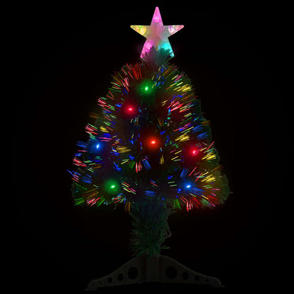 Berkfield Artificial Christmas Tree with Stand/LED 64 cm Fibre Optic