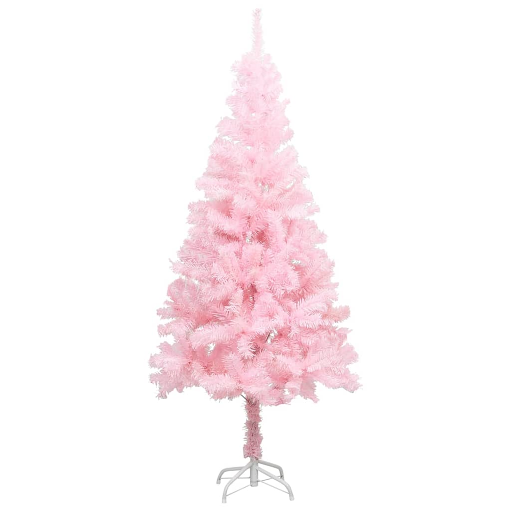Berkfield Artificial Christmas Tree with Stand Pink 240 cm PVC
