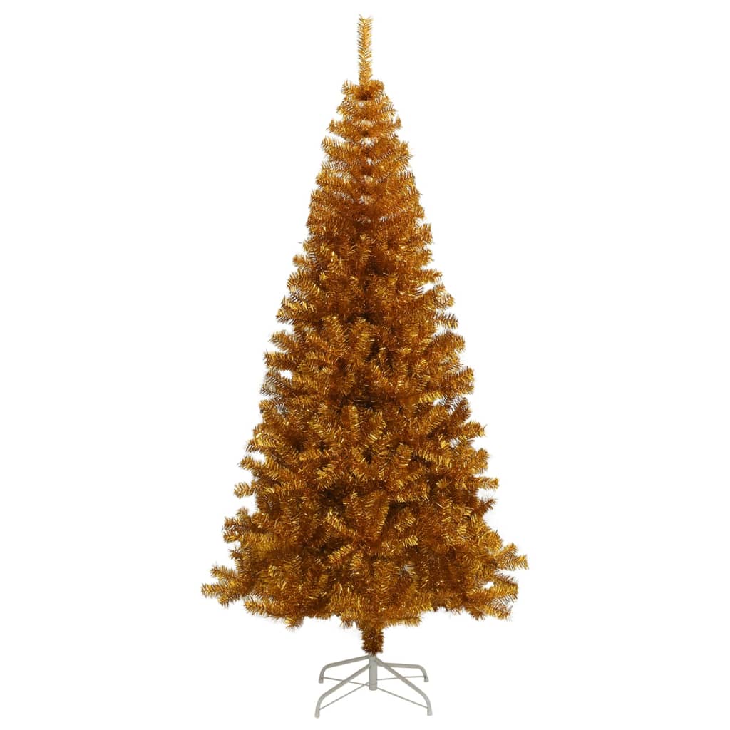 Berkfield Artificial Christmas Tree with Stand Gold 240 cm PET