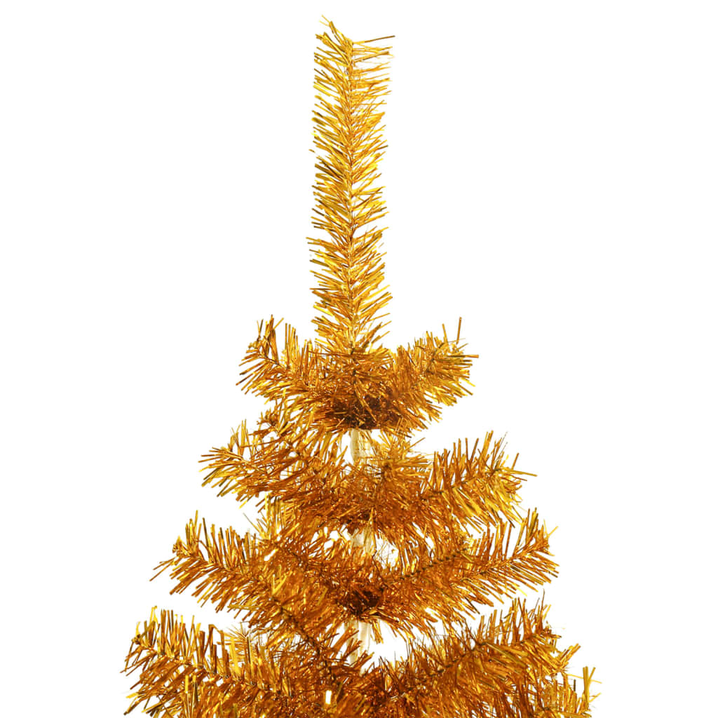 Berkfield Artificial Christmas Tree with Stand Gold 240 cm PET