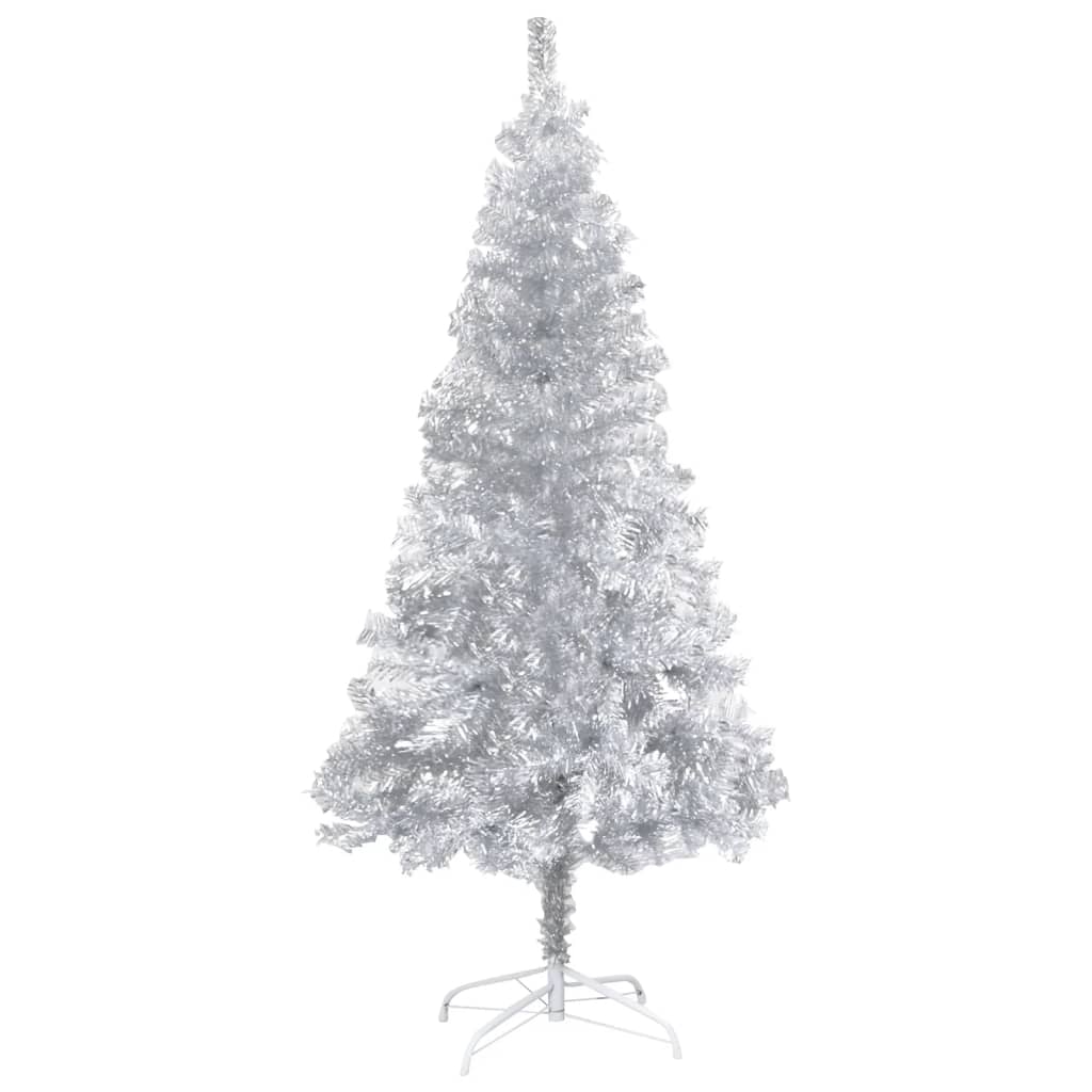 Berkfield Artificial Christmas Tree with Stand Silver 240 cm PET