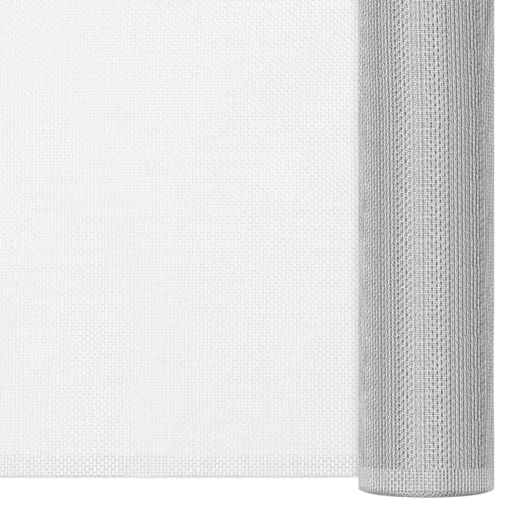 Berkfield Mesh Screen Aluminium 112X500 cm Silver