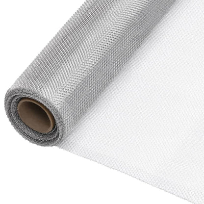 Berkfield Mesh Screen Aluminium 112x1000 cm Silver