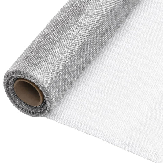Berkfield Mesh Screen Aluminium 112x1000 cm Silver