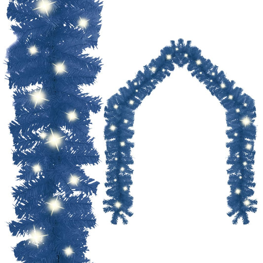Berkfield Christmas Garland with LED Lights 5 m Blue