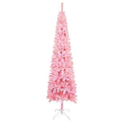 Berkfield Slim Christmas Tree Pink 180 cm