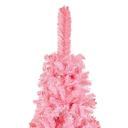 Berkfield Slim Christmas Tree Pink 180 cm
