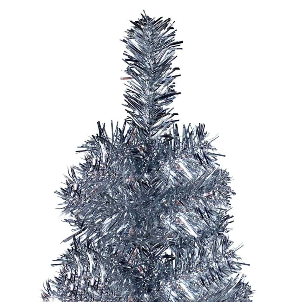 Berkfield Slim Christmas Tree Silver 120 cm