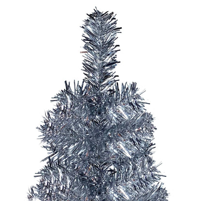 Berkfield Slim Christmas Tree Silver 120 cm