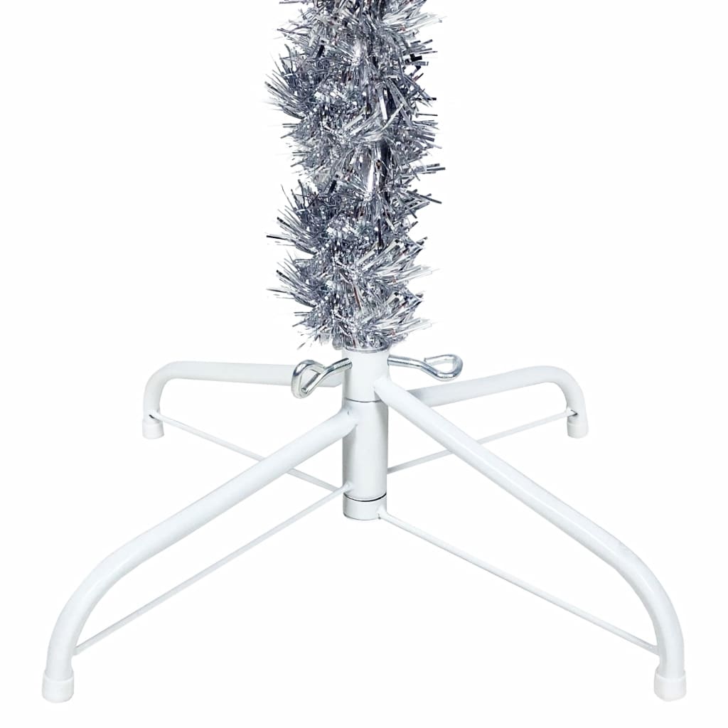 Berkfield Slim Christmas Tree Silver 120 cm