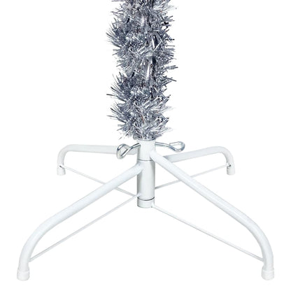 Berkfield Slim Christmas Tree Silver 210 cm