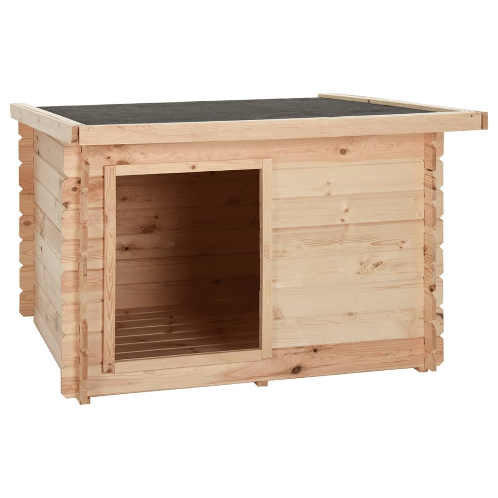 Berkfield Dog House 122.5x118x82.6 cm Solid Pine Wood 14 mm