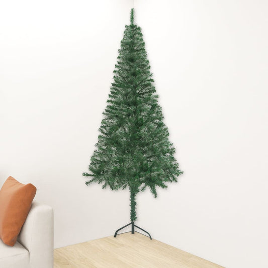 Berkfield Corner Artificial Christmas Tree Green 180 cm PVC
