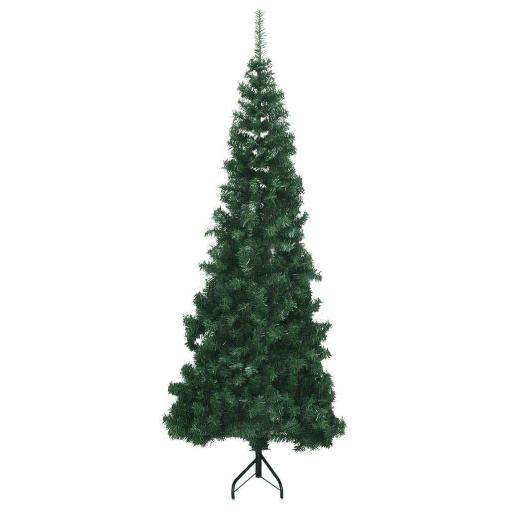 Berkfield Corner Artificial Christmas Tree Green 210 cm PVC
