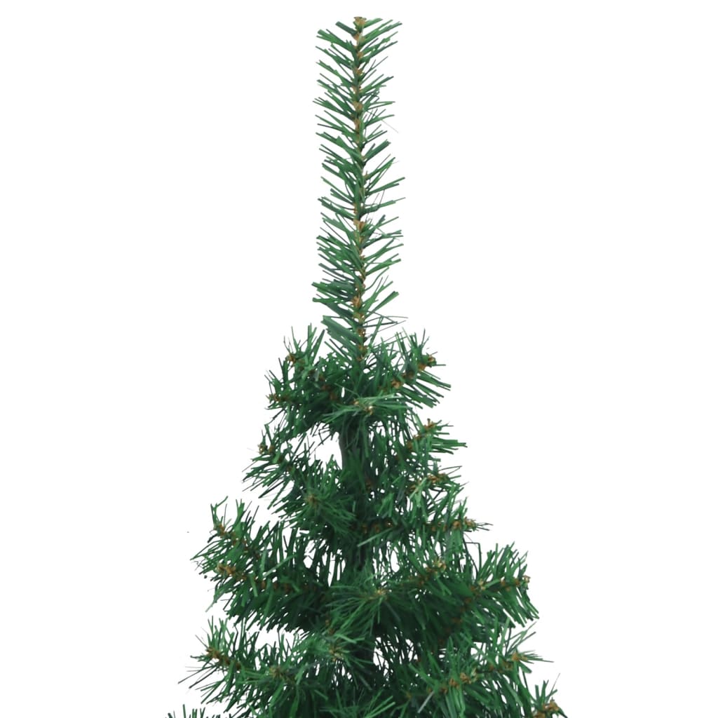 Berkfield Corner Artificial Christmas Tree Green 210 cm PVC