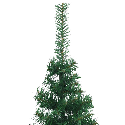 Berkfield Corner Artificial Christmas Tree Green 210 cm PVC