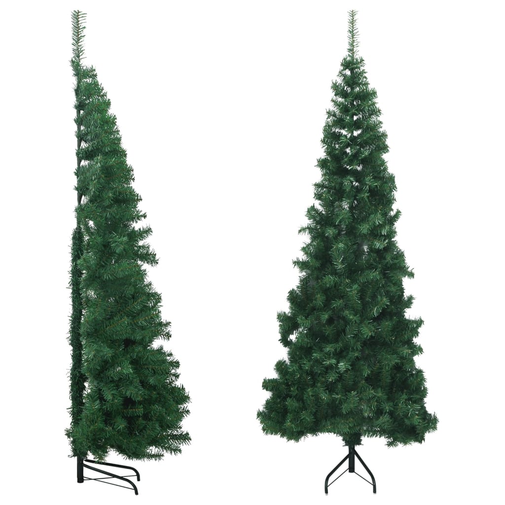 Berkfield Corner Artificial Christmas Tree Green 210 cm PVC