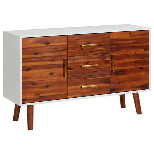 Berkfield Sideboard 110x35x70 cm Solid Acacia Wood and MDF