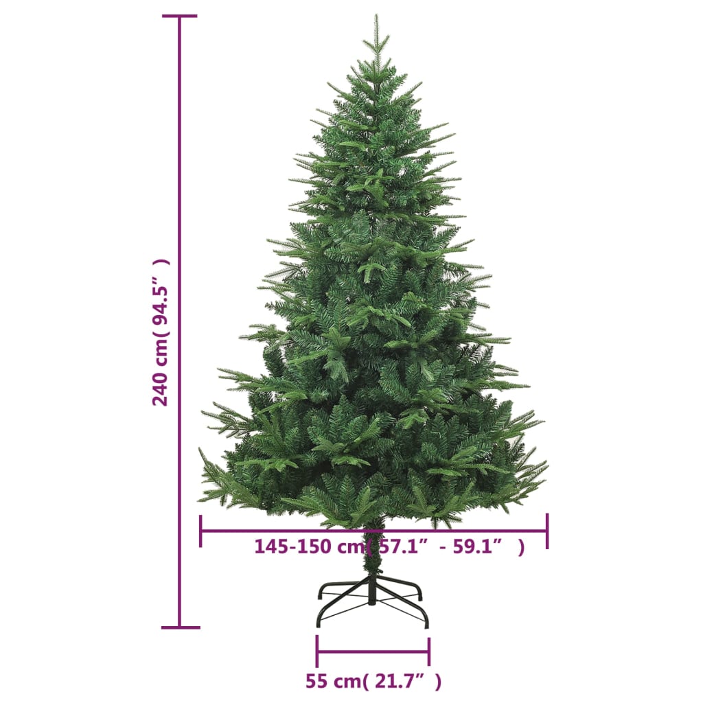 Berkfield Artificial Christmas Tree Green 240 cm PVC&PE