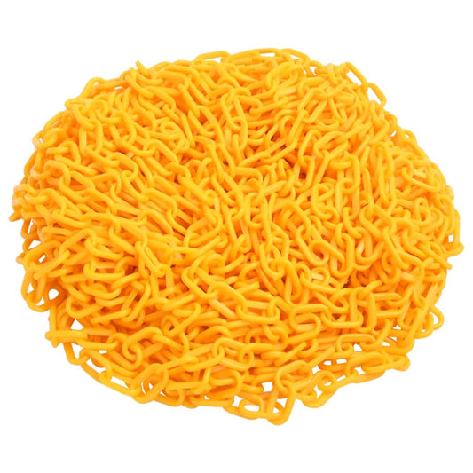 Berkfield Warning Chain Yellow 30 m �_�”�_4 mm Plastic