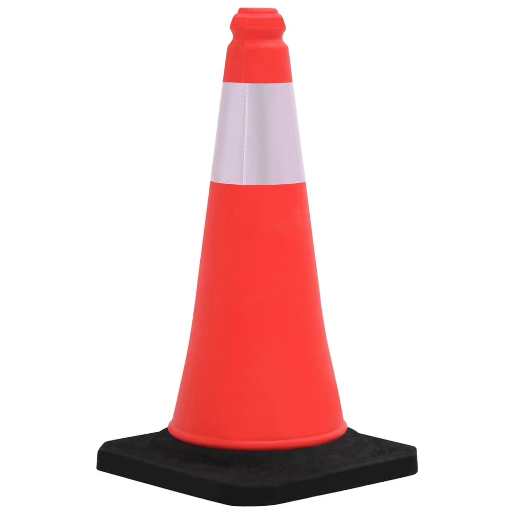 Berkfield Reflective Traffic Cones with Heavy Bases 10 pcs 50 cm