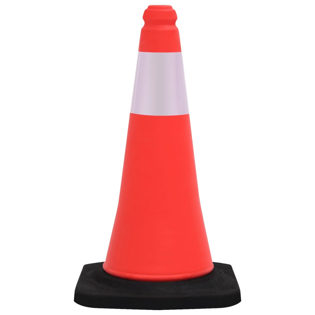 Berkfield Reflective Traffic Cones with Heavy Bases 10 pcs 50 cm