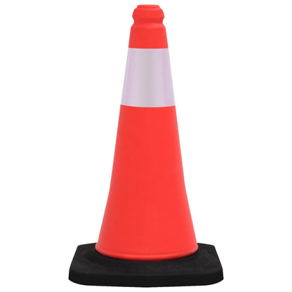 Berkfield Reflective Traffic Cones with Heavy Bases 10 pcs 50 cm