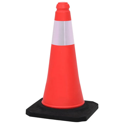 Berkfield Reflective Traffic Cones with Heavy Bases 10 pcs 50 cm