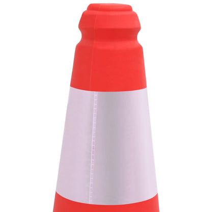 Berkfield Reflective Traffic Cones with Heavy Bases 10 pcs 50 cm