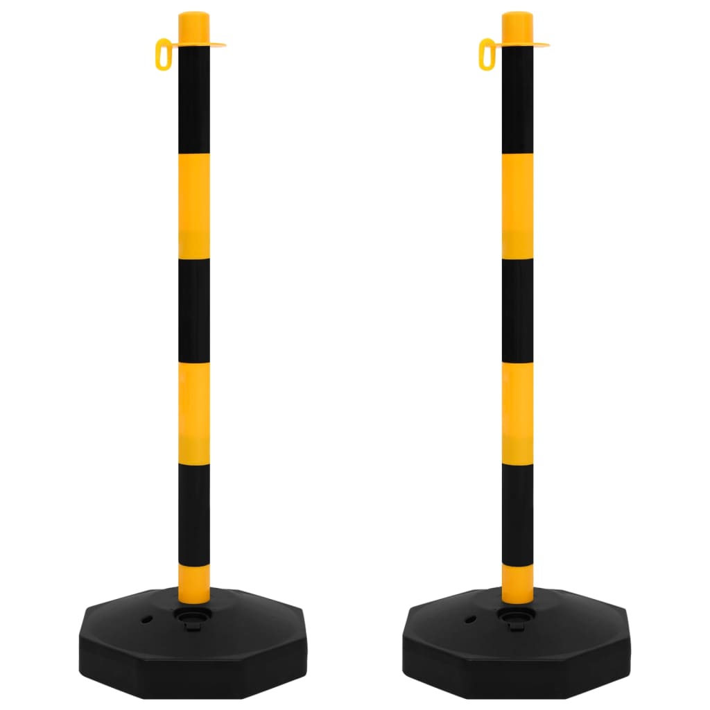 Berkfield Chain Post Set with 10 m Plastic Chain