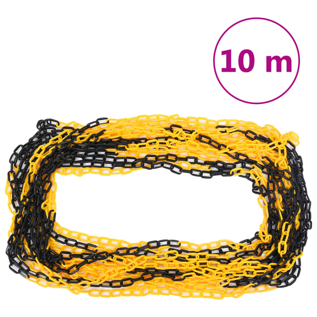 Berkfield Chain Post Set with 10 m Plastic Chain