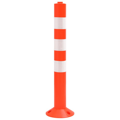 Berkfield Traffic Control Bollards 4 pcs with Chain 75 cm PE