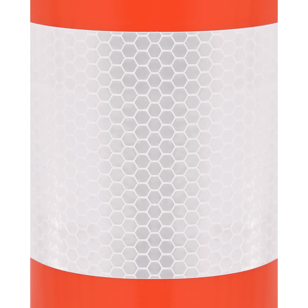 Berkfield Traffic Control Bollards 4 pcs with Chain 75 cm PE