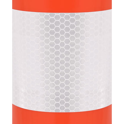Berkfield Traffic Control Bollards 4 pcs with Chain 75 cm PE