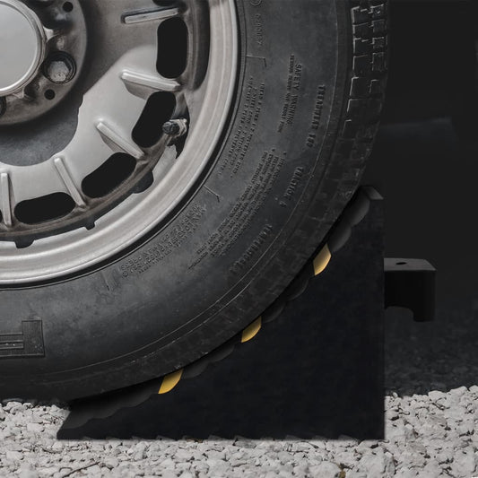 Berkfield Wheel Chocks 2 pcs 29x16x19 cm Rubber