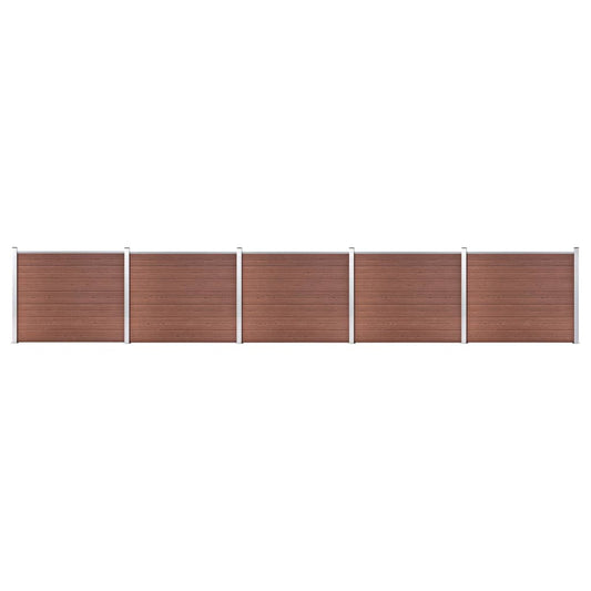 Berkfield Fence Panel Set WPC 872x146 cm Brown