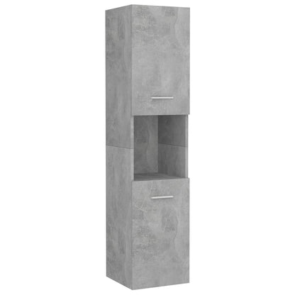 Berkfield Bathroom Furniture Set Concrete Grey Engineered Wood