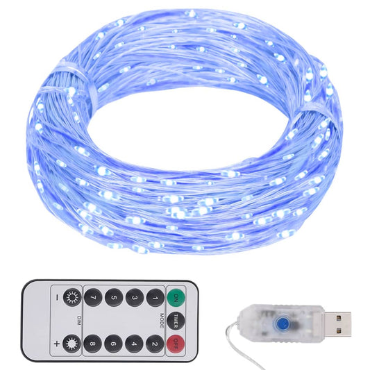 Berkfield LED String with 300 LEDs Blue 30 m