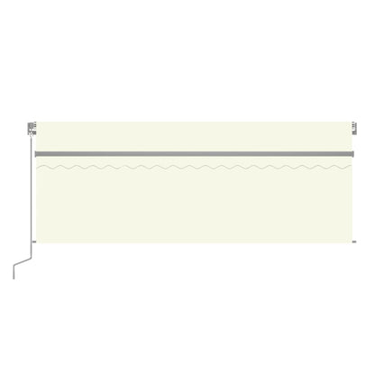 Berkfield Manual Retractable Awning with Blind 4x3m Cream