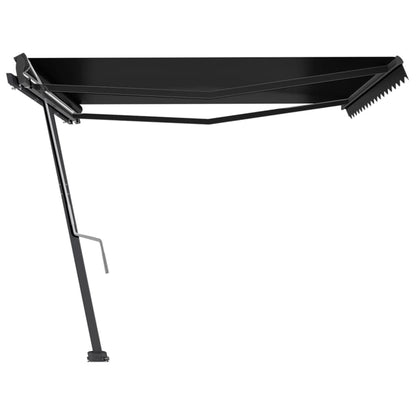 Berkfield Freestanding Manual Retractable Awning 400x300 cm Anthracite
