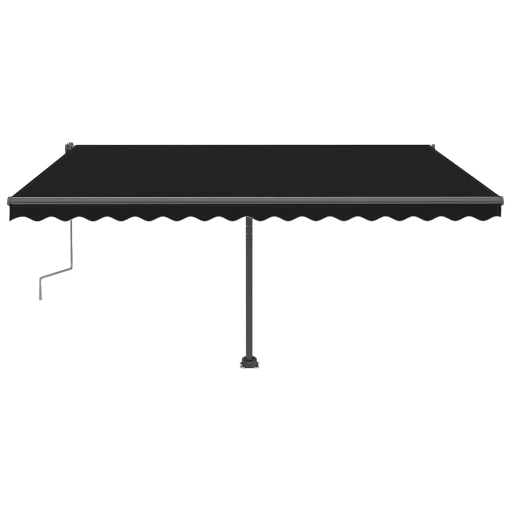 Berkfield Freestanding Manual Retractable Awning 400x300 cm Anthracite