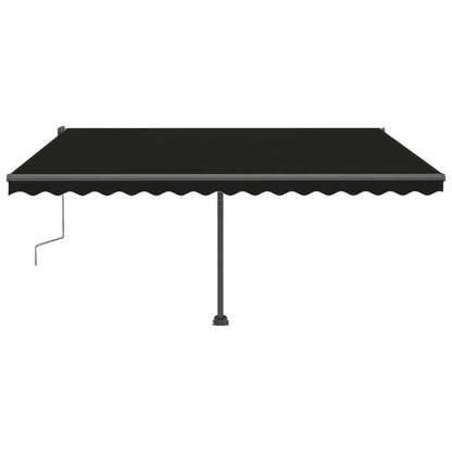 Berkfield Freestanding Manual Retractable Awning 400x300 cm Anthracite
