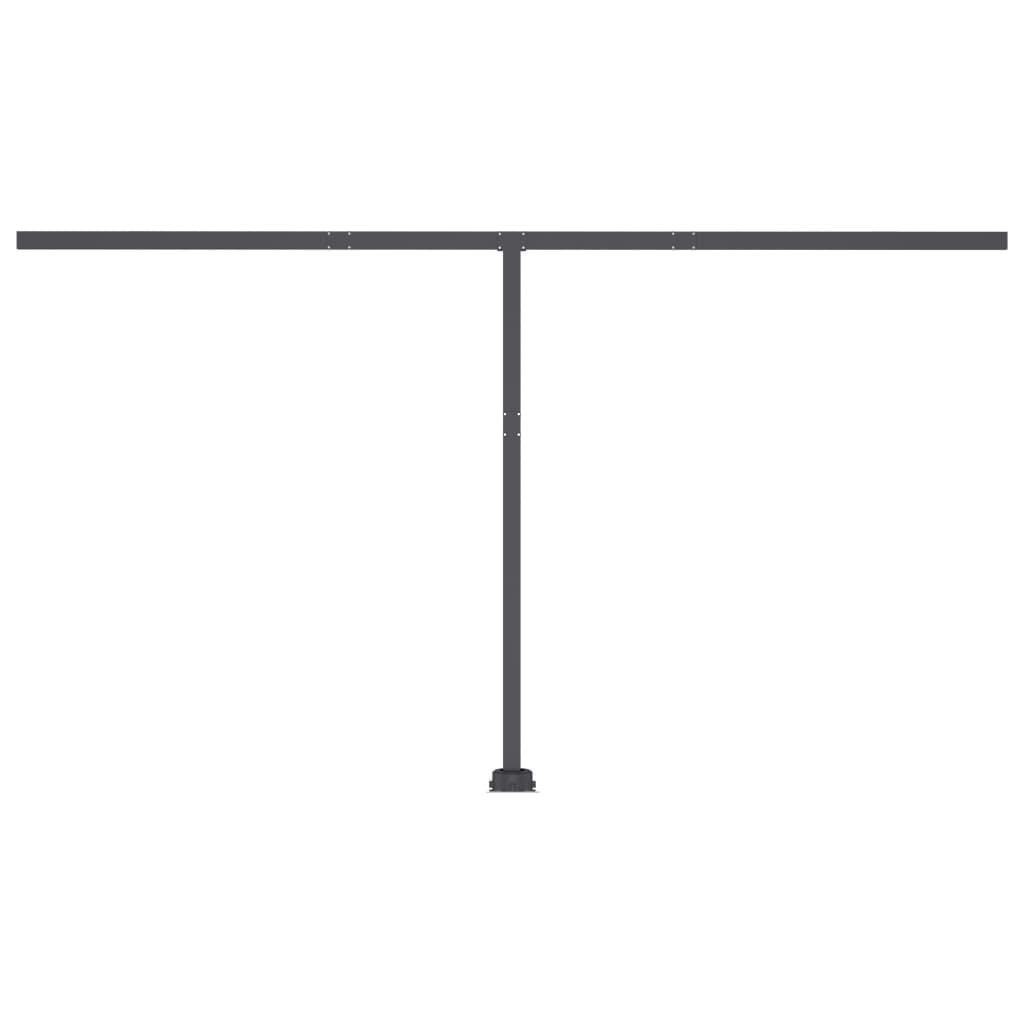 Berkfield Freestanding Manual Retractable Awning 400x300 cm Anthracite